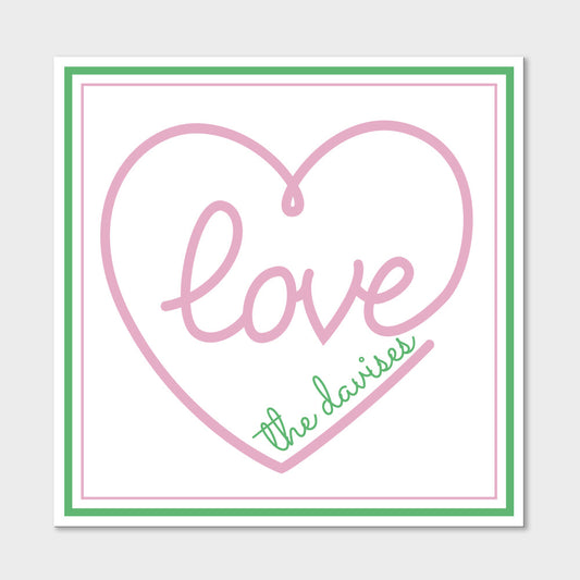 Pink Love Gift Stickers