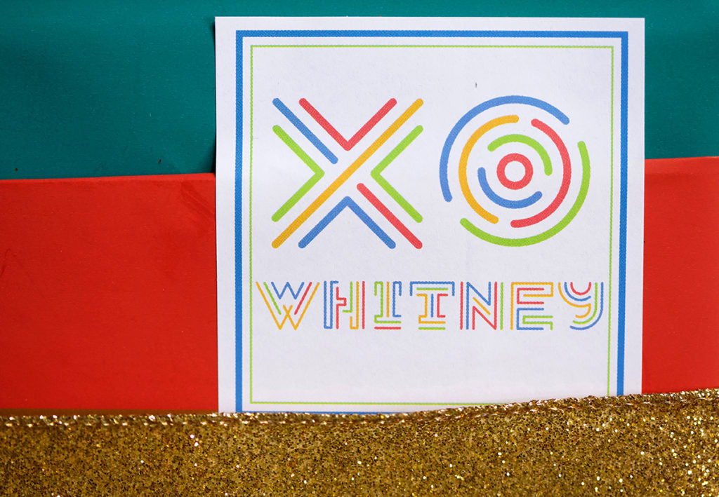 XO Whitney Gift Stickers