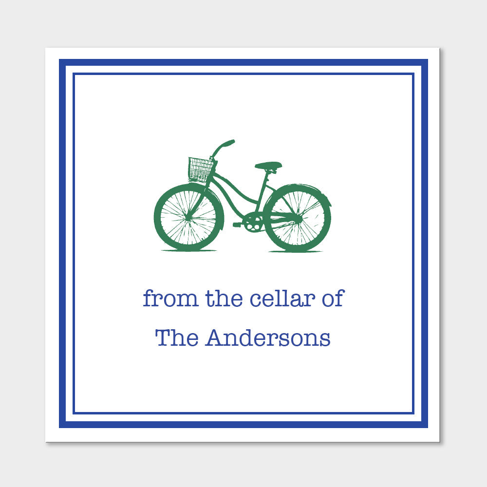 Bicycle Wine Sticker