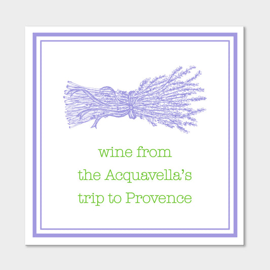 Lavender Wine Sticker